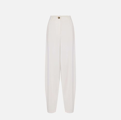 Lightweight crêpe fabric trousers