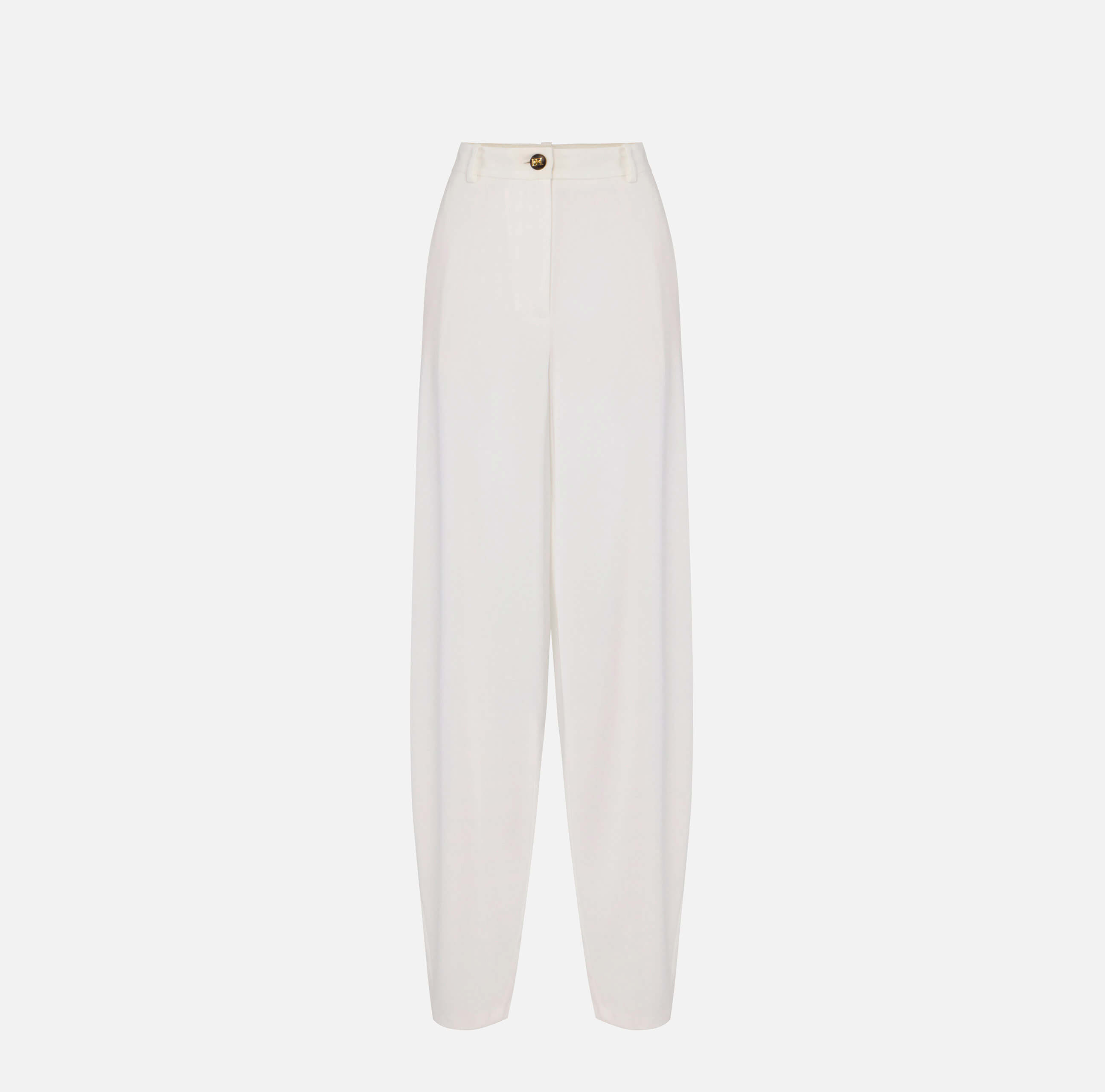 Lightweight crêpe fabric trousers