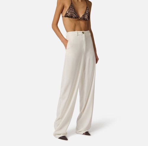 Lightweight crêpe fabric trousers