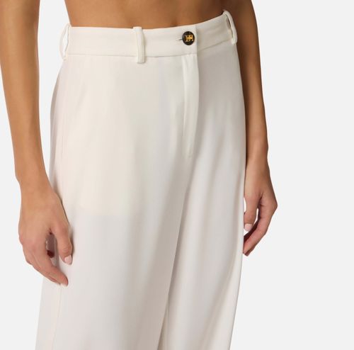 Lightweight crêpe fabric trousers