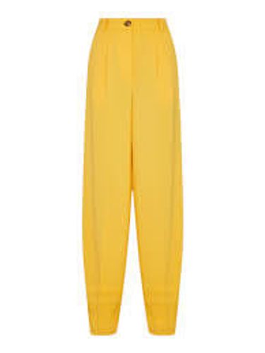 Lightweight crêpe fabric trousers