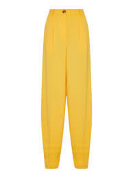Lightweight crêpe fabric trousers