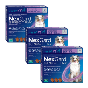 שלישייה נקסגארד ספקטרה 15-30 NexGard SPECTRA תוקף 11/27