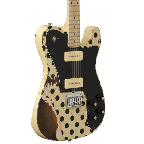 גיטרה חשמלית לבנה עם נקודות שחורות + ארגז FRIEDMAN VINTAGE T-AMRHN-909-MNQ52-V1B3