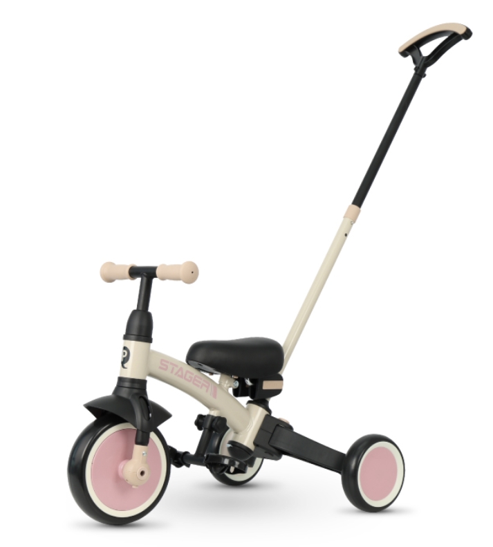 תלת אופן ואופני איזון לילדים ורוד QPLAY STAGER 