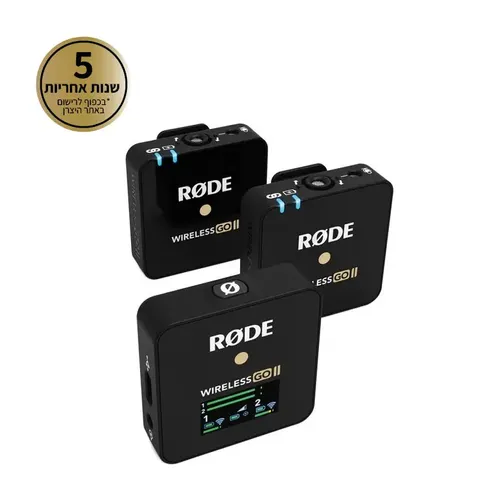 מערכת מיקרופון אלחוטי Rode Wireless Go II