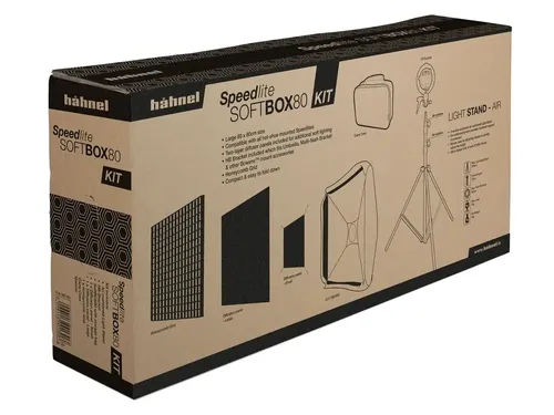 סט סופטבוקס עם גריד Hahnel Speedlite SoftBox80 kit