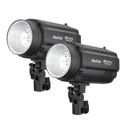 קיט פלאש סטודיו דגם NiceFoto KIT-502 בעוצמה 300W