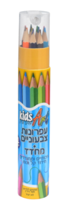 צבעי עץ קידס 12 בקופסה