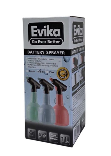 מרסס חשמלי נטען - 1 ליטר - Evika - נטען באמצעות כבל USB