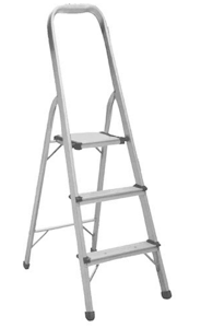 סולם אלומיניום 3 שלבים + משטח עליון רחב SMITH 150220-001