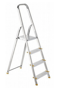 סולם אלומיניום 4 שלבים SMITH 150220-002 – בטיחות בתקן אירופאי EN131