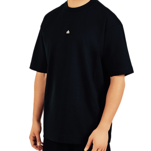 חולצה BALR מידות XS-XXL לגברים בגוון שחור עם לוגו משולש