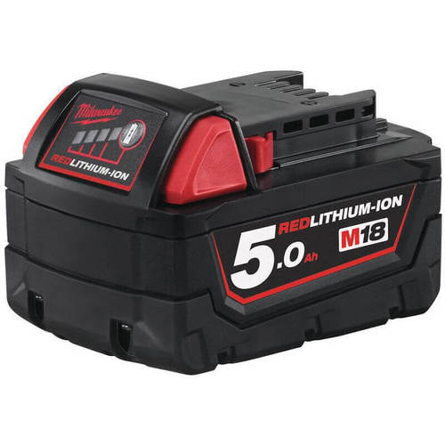 סוללת ליתיום Milwaukee M18 B5 18V 5.0Ah REDLITHIUM – מק