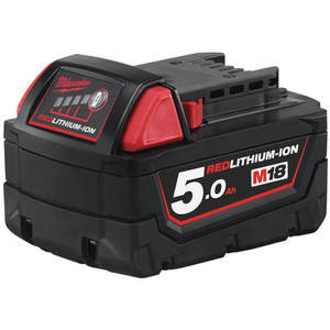 סוללת ליתיום Milwaukee M18 B5 18V 5.0Ah REDLITHIUM – מק"ט 4932430483