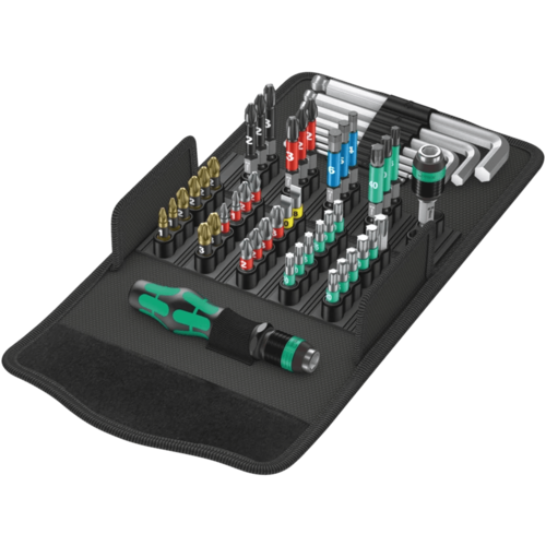 סט ביטים וכלים 52 חלקים – Kraftform Kompakt 100 – Wera
