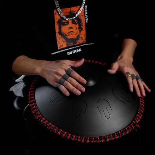 הנדפאן שחור HLURU TAH9-14 Ink Black Handpan Drum 14