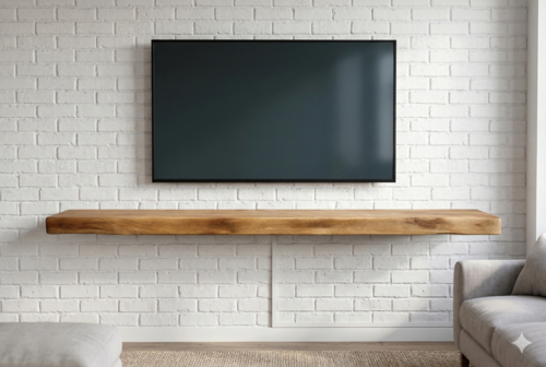 מדף בוצ'ר TV טבעי או כהה- 200 ס