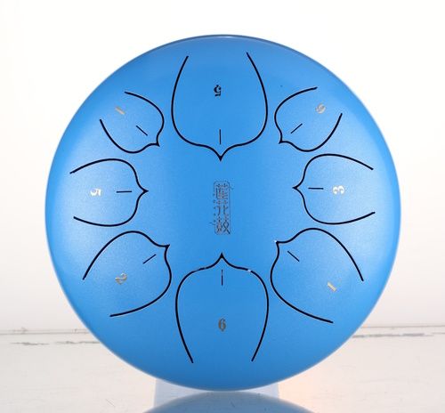 סטיל דראם HLURU THL8-8 Sky Blue Steel Tongue Drum 8