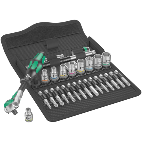 סט ראצ'ט וביטים 1/4 אינץ' 28 חלקים | מטרי – 8100 SA 6 Zyklop Speed Ratchet Set – Wera
