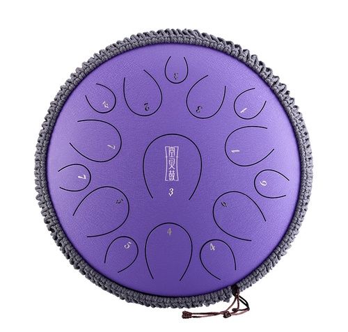 תוף לשונות הכי שווה בארץ HLURU TY15-14 Lavender Steel Tongue Drum 14