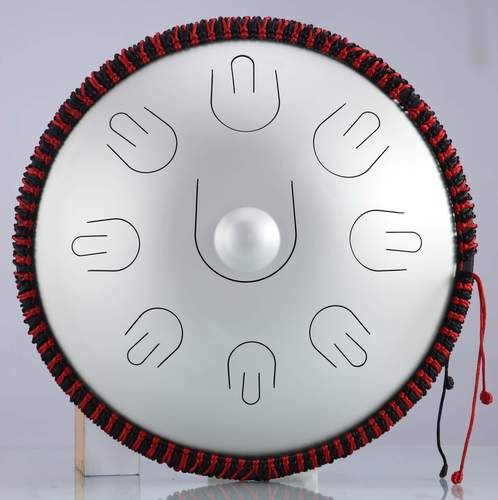 תוף לשונות הכי שווה בארץ HLURU TAH9-14 Silver Handpan Drum 14
