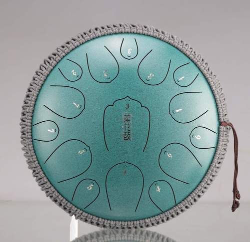 תוף לשונות הכי שווה בארץ HLURU THL15-13 Malachite Steel Tongue Drum 13