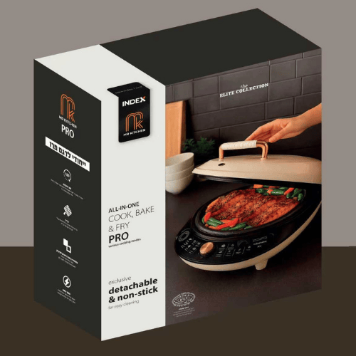 מכשיר גריל וצלייה מיסטר פאואר צבע שמנת MR.Kitchen Pro
