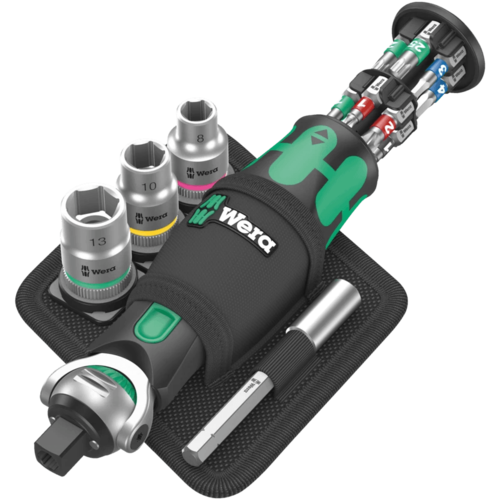 סט ראצ'ט וביטים 18 חלקים – 8009 Zyklop Pocket Set 2 – Wera