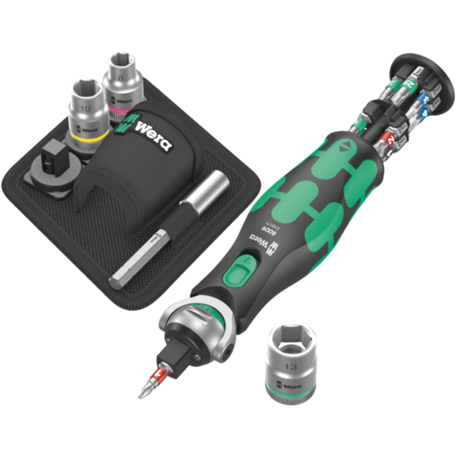 סט ראצ'ט וביטים 18 חלקים – 8009 Zyklop Pocket Set 2 – Wera