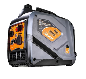 גנרטור אינוורטר מושתק Hunter 3000W דגם 101000-017 – הנעה אלקטרונית ושלט רחוק
