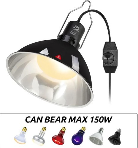 בית מנורה כיפתי עמוק עם דימר קוטר 22 150W   RL02BA   