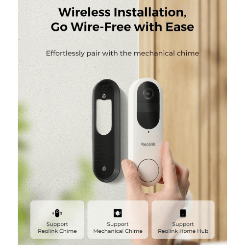 פעמון דלת חכם אלחוטי Reolink Video Doorbell Battery 2K