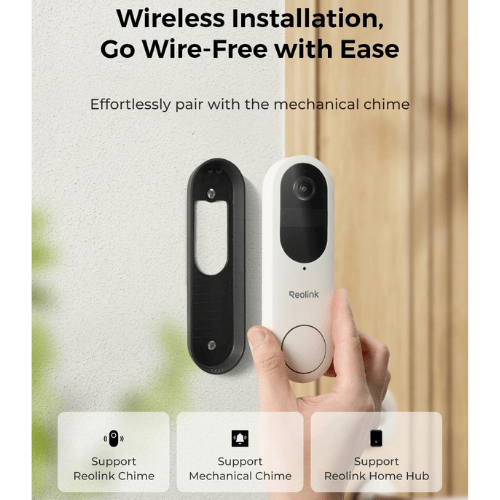 פעמון דלת חכם אלחוטי Reolink Video Doorbell Battery 2K