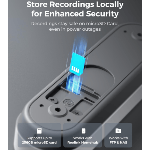 פעמון דלת חכם אלחוטי Reolink Video Doorbell Battery 2K