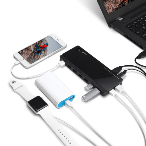 מפצל TP-Link UH720 USB 3.0 7-Port Hub