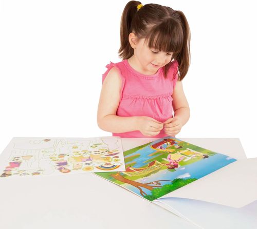 חוברת מדבקות רב פעמית - ארמון נסיכות