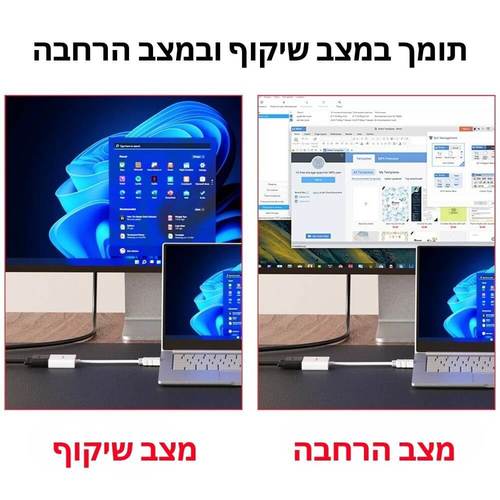 מתאם  HDMI ל-Unitek  VGA 