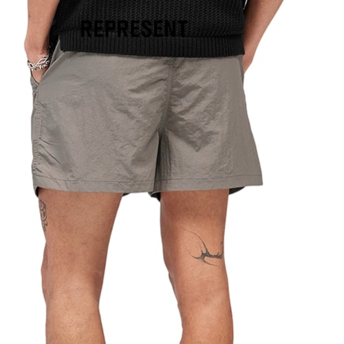 בגד ים REPRESENT מידות S-XXL לגברים בגוון אפור-זית