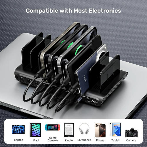 תחנת טעינה עם 10 יציאות Unitek uCharge 240W