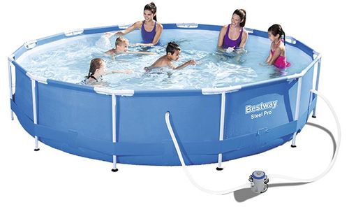 בריכת עמודים עגולה קוטר 366X100 BESTWAY