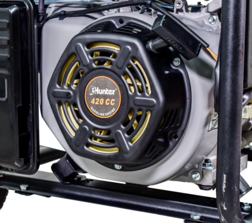גנרטור 5500W הנעה אלקטרונית עם מייצב מתח AVR כולל גלגלים וידית