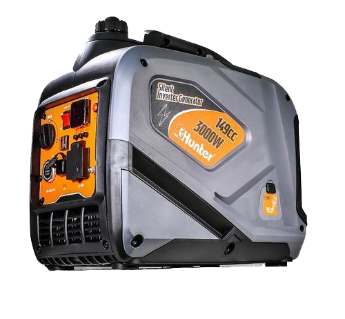 גנרטור מושתק אינוורטר 3000W הנעה אלקטרונית + שלט מרחוק HUNTER 