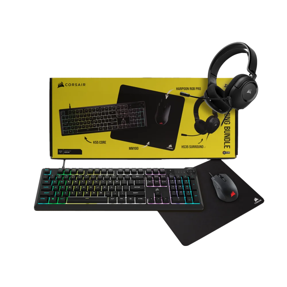 מארז גיימינג CORSAIR 4 In 1 Gaming Bundle