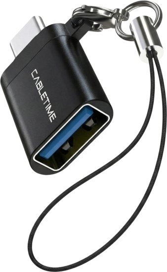מתאם Cabletime USB-C ל-USB 3.0 OTG עם מחזיק מפתחות