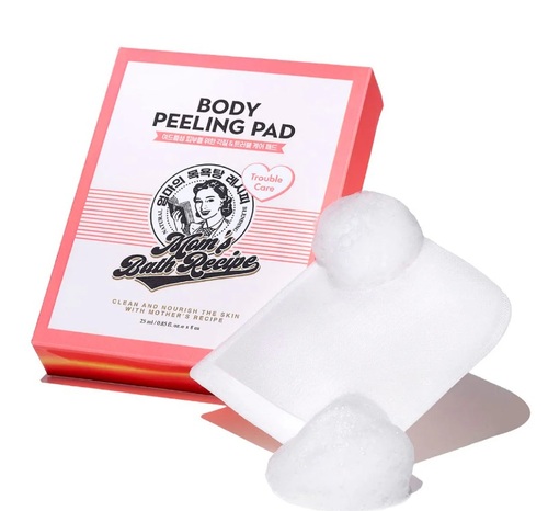 כפפות פילינג Mom's Bath Recipe Body Peeling Pad Pad Trouble Care Gloves 25ml