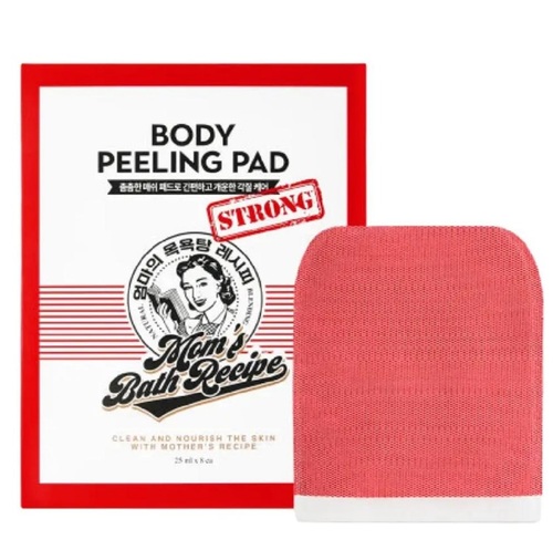 כפפות פילינג Mom's Bath Recipe Body Peeling Pad Original Red Strong 25ml