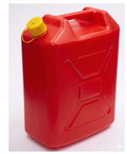 מיכל שמן פלסטיק אדום 20 ליטר