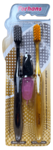 זוג מברשות שיניים פורהנס - Forhans Medium-Soft Toothbrushes X2 Pack