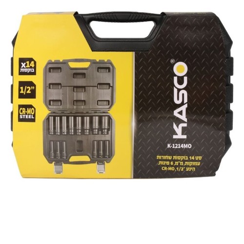 סט 14 בוקסות 10-32MM אימפקט עמוקות 1/2″ מבית KASCO